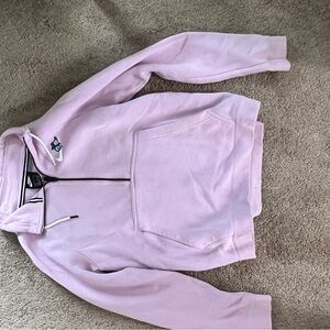 Nike Pink Fleece Jacket with Quarter-Zip